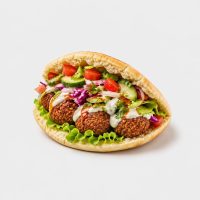 13. Falafel im Brot mit Salat