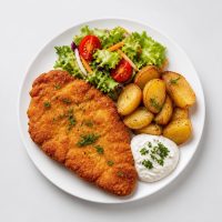 84. Schnitzel mit Rost kartoffel