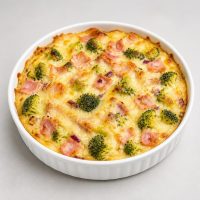 Auflauf Schinken & Brokkoli