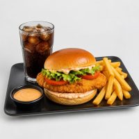 Chicken Schnitzel Burger Menü