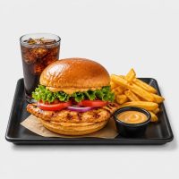 Grilled Chicken Schmiede Burger Menü