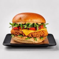H3. Halal Crispy Chicken Burger
