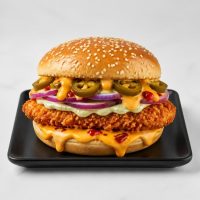H5. Halal Feuer Chili Burger