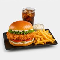 Halal Crispy Chicken Burger Menü
