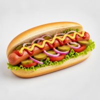 HD4. Frischer Garten-Hotdog
