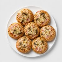 Pizzabrötchen Champignons & Schinken