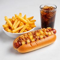 Smoky Hawaii-Hotdog Menü